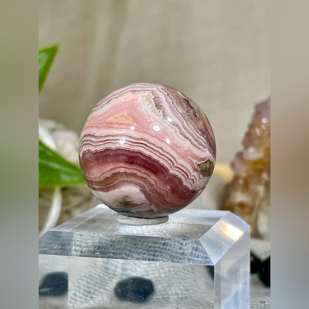 2484 Rare Rhodochrosite Crystal Sphere - Picture 5 of 14